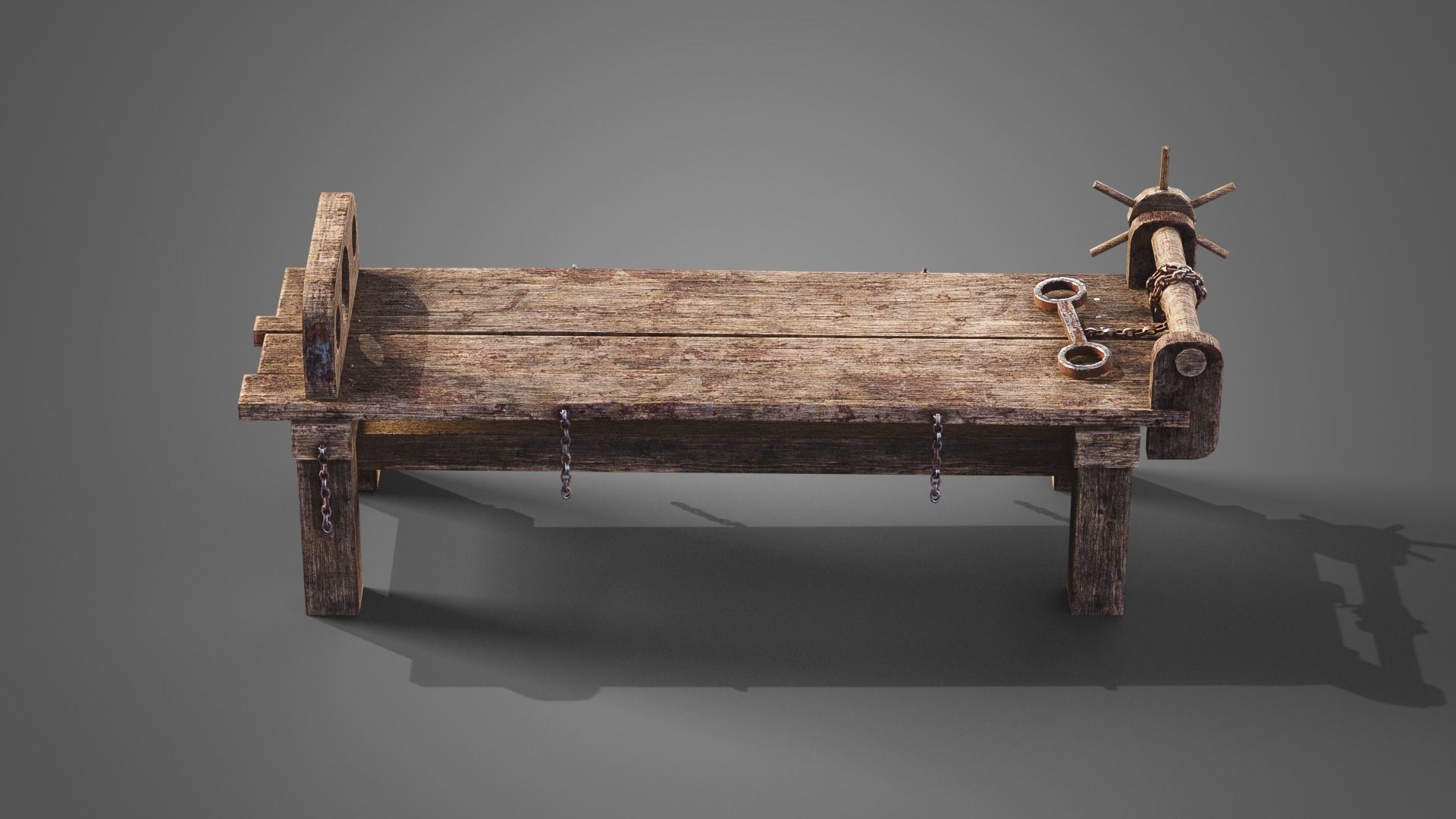 Prison stretcher Low-poly 3D model_2