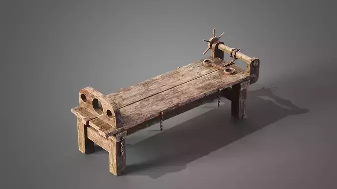 Prison stretcher Low-poly 3D model