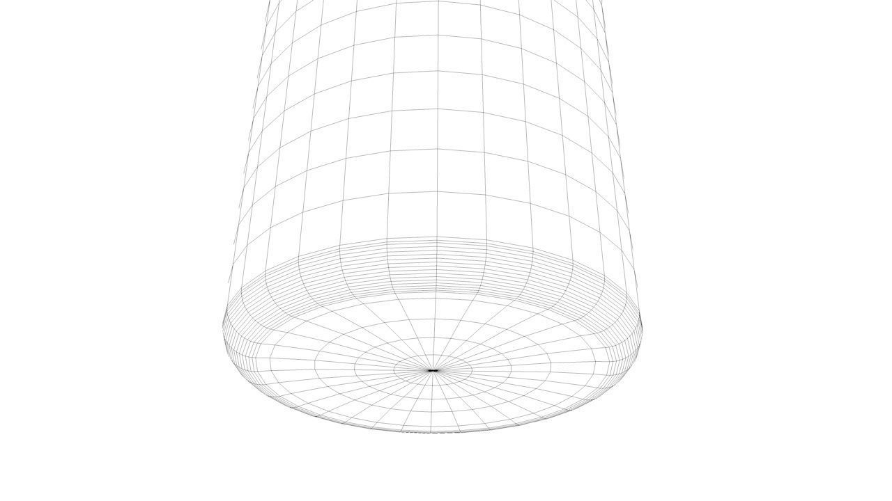 Cometic Bottle Low-poly 3D model_5