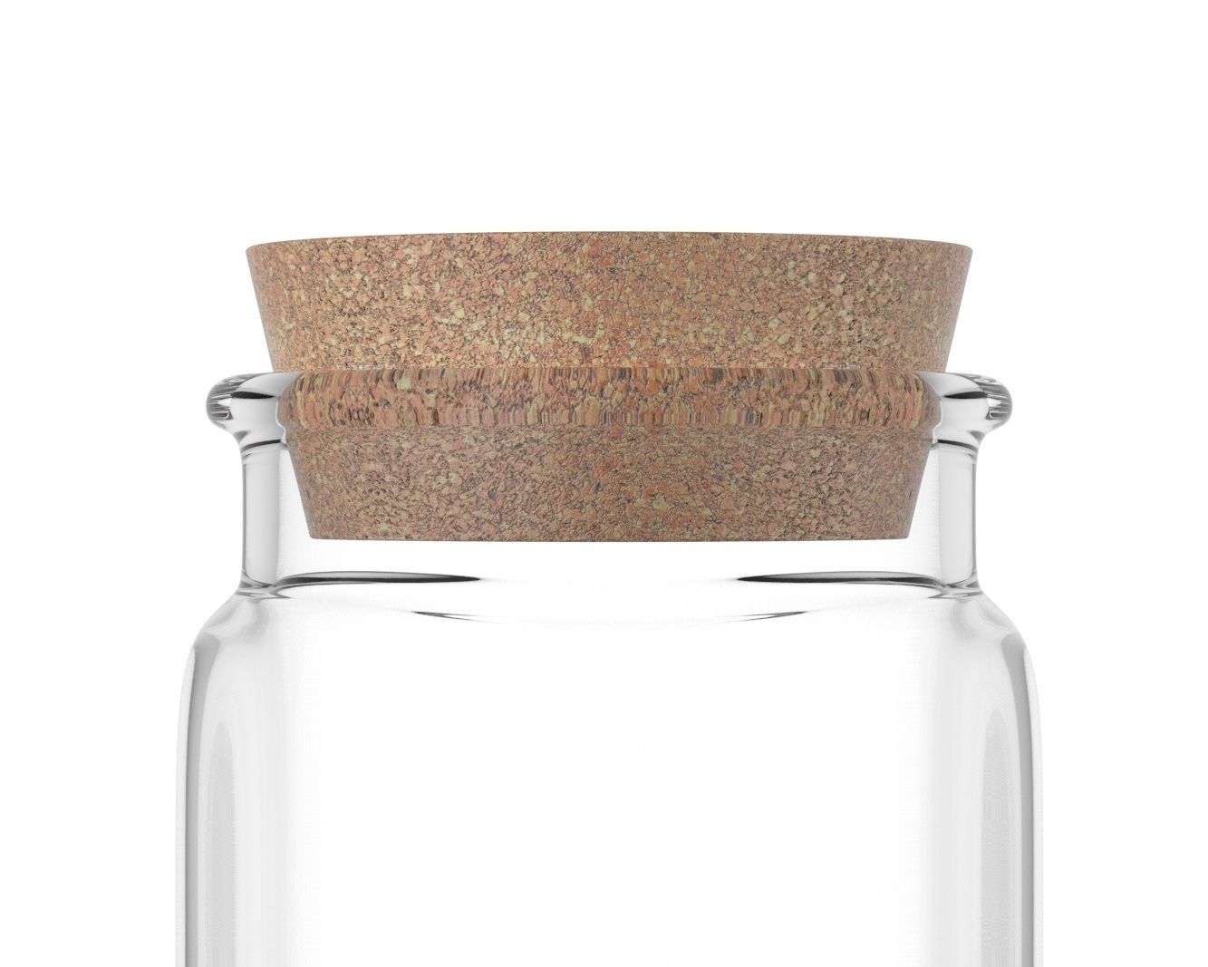 Jar With Cork Low-poly 3D model_2