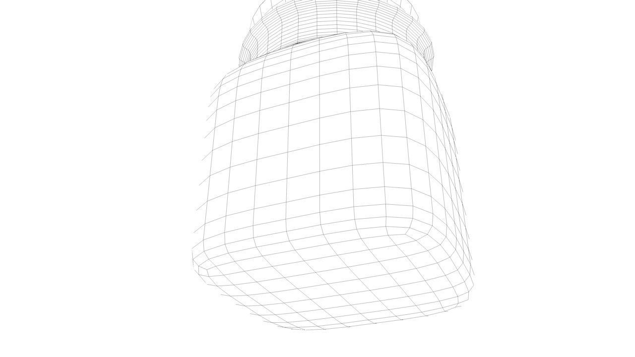 Jar With Cork Low-poly 3D model_6