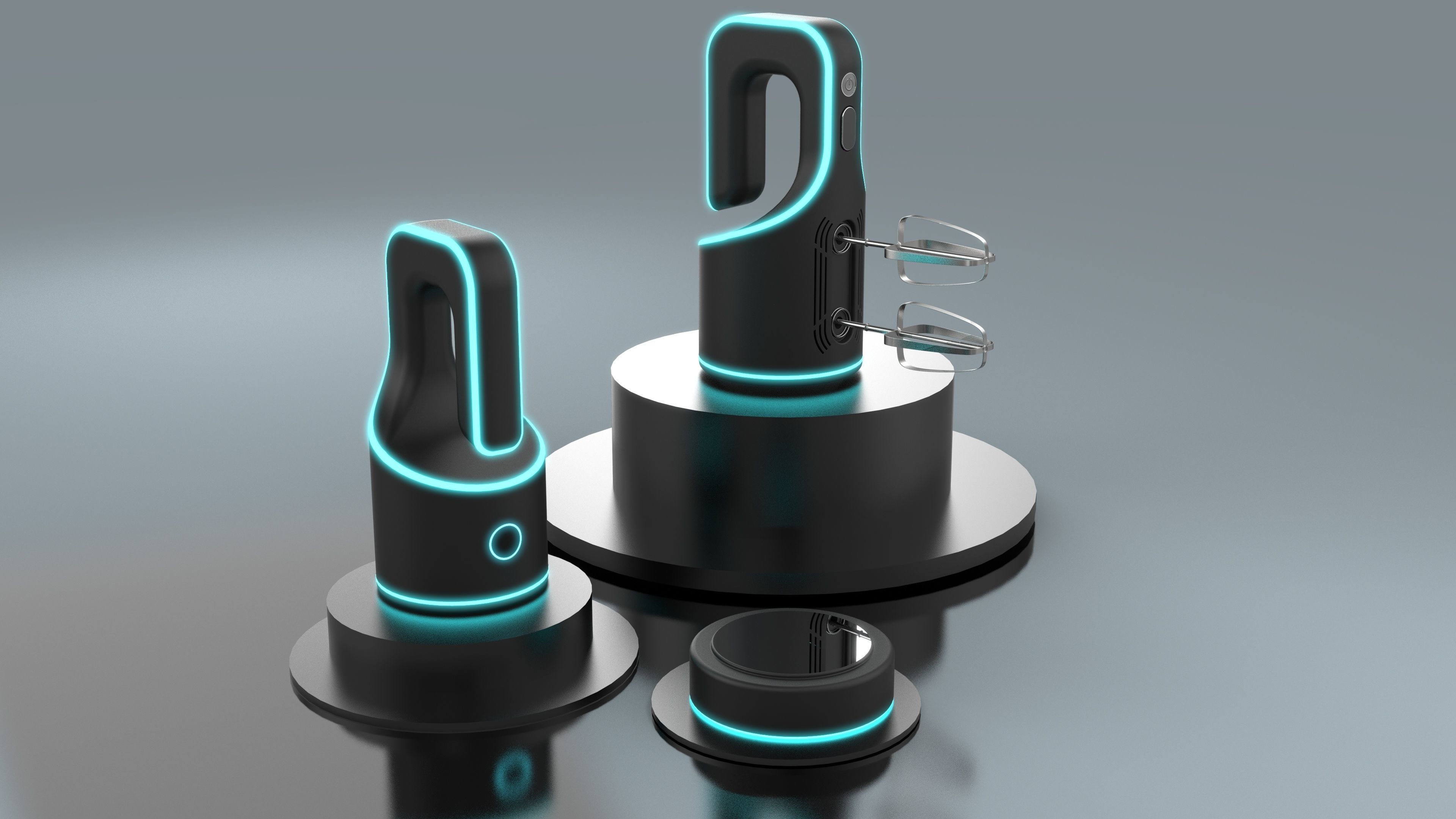 Electric Hand Mixer  3D model_1