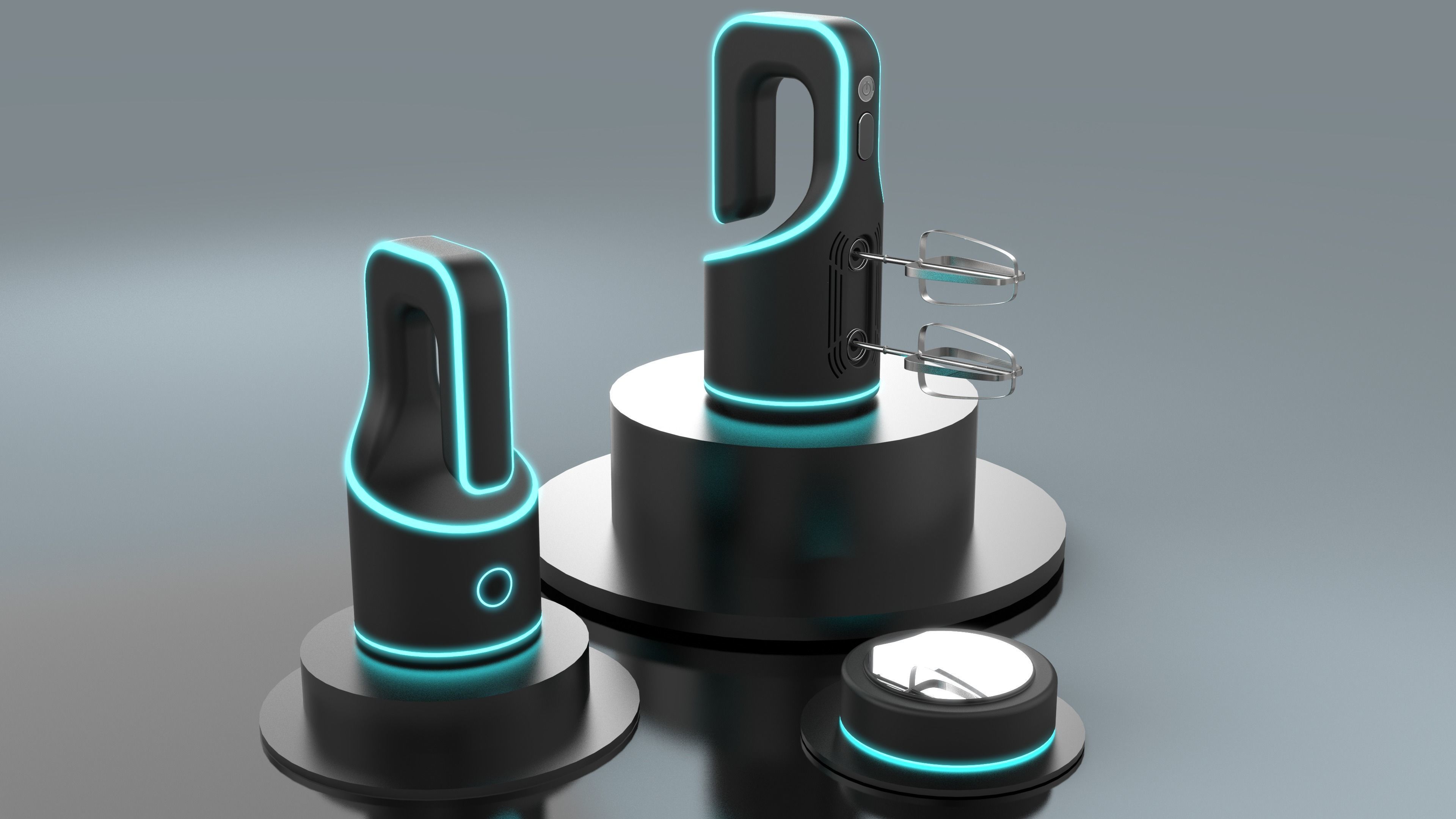 Electric Hand Mixer  3D model_3