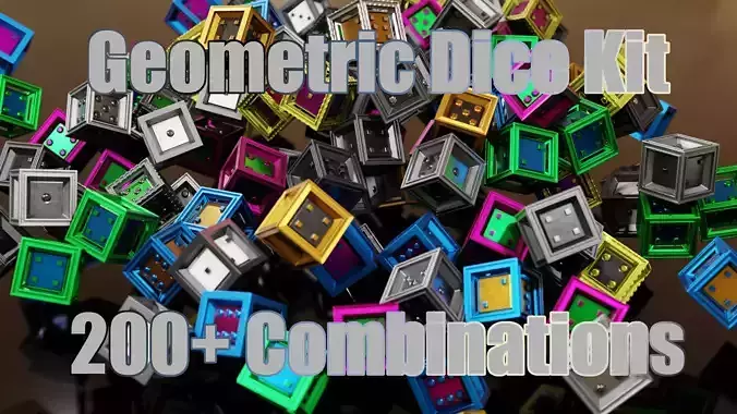 Geometric Dice Kit 3D print model