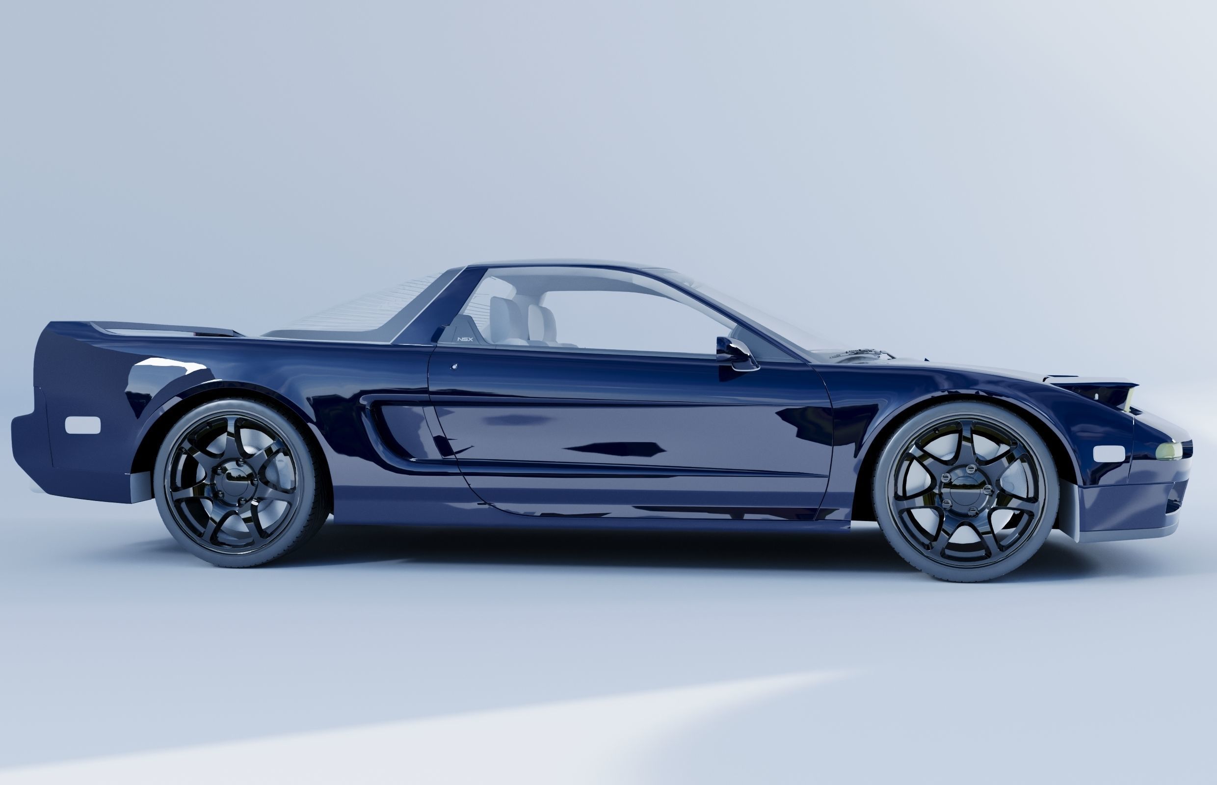Honda NSX sport car 3D model_1