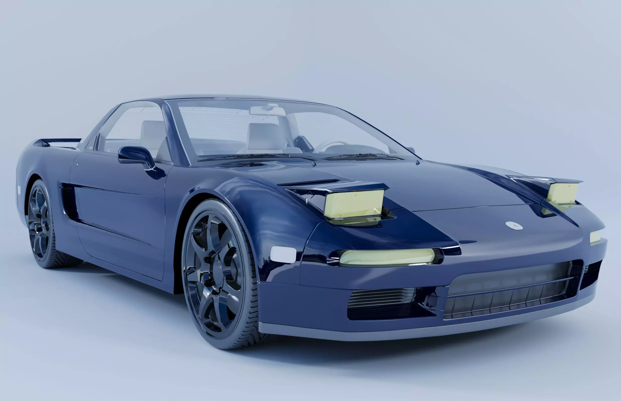 Honda NSX sport car 3D model_0