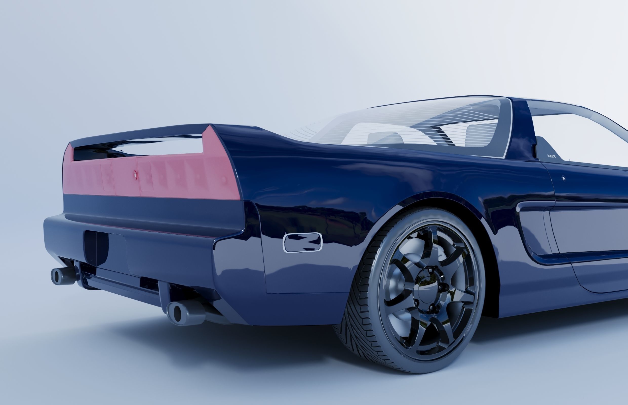 Honda NSX sport car 3D model_2