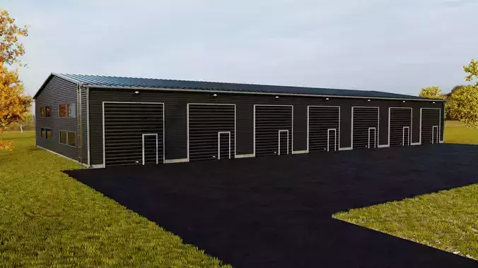 Modern Gray Warehouse