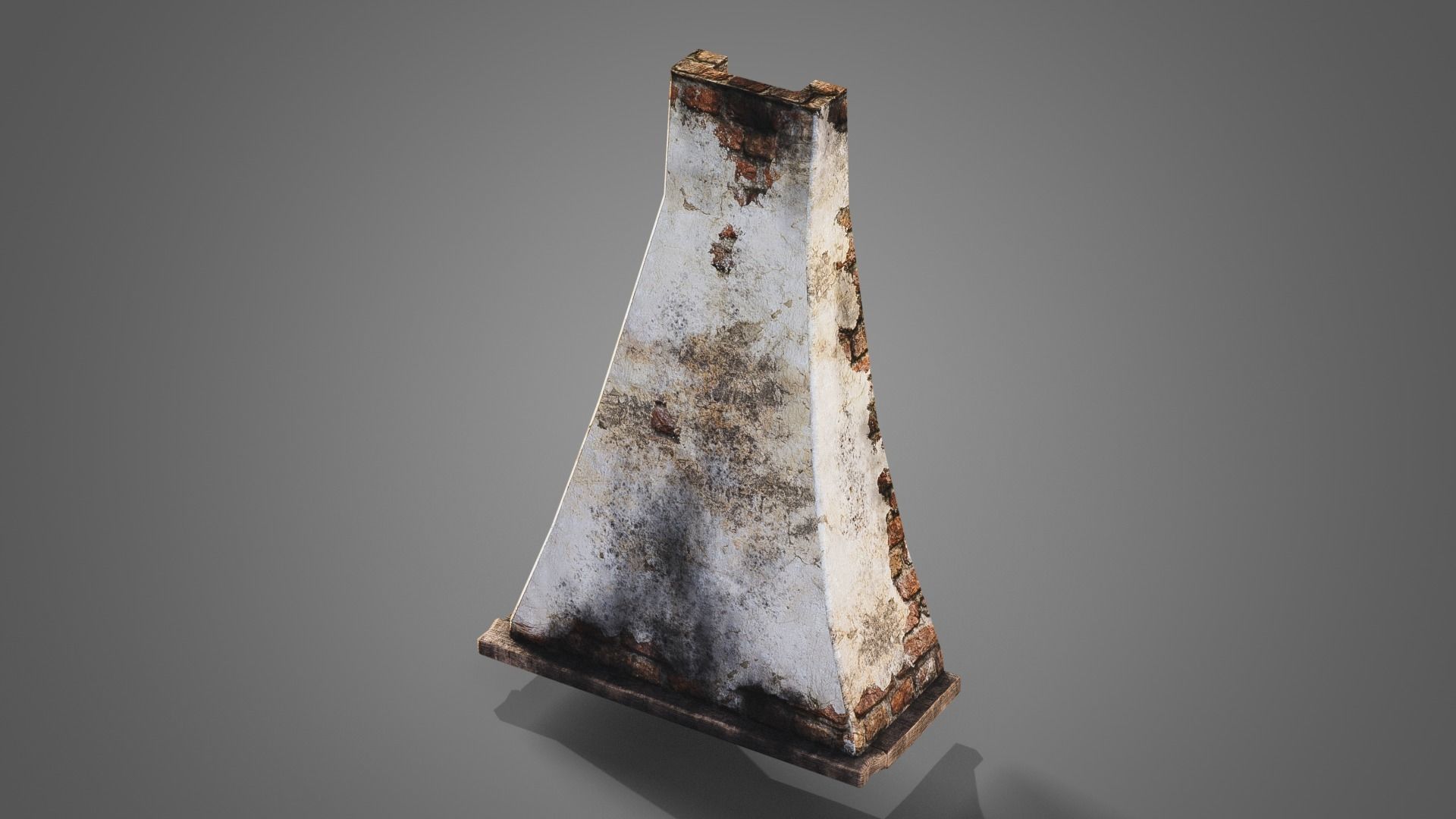 Fireplace set Low-poly 3D model_23