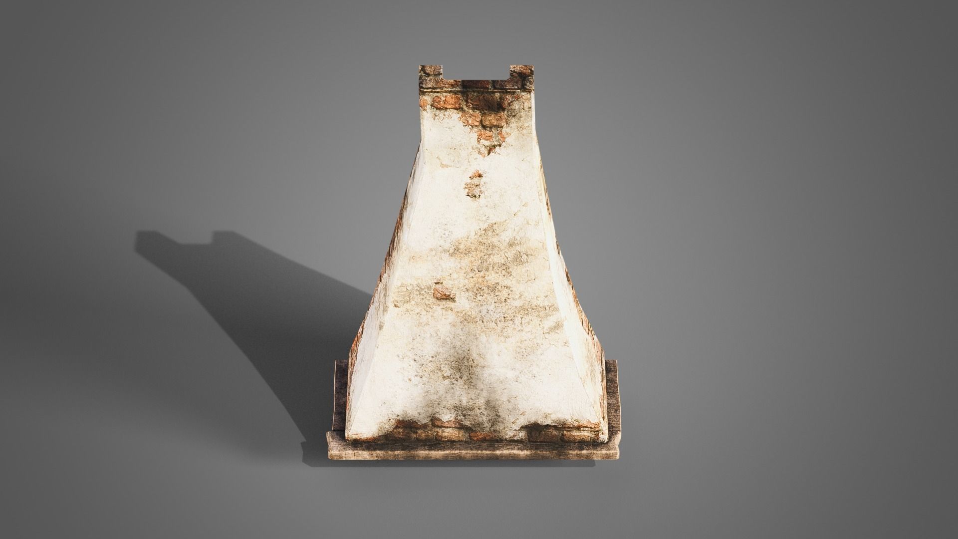 Fireplace set Low-poly 3D model_26