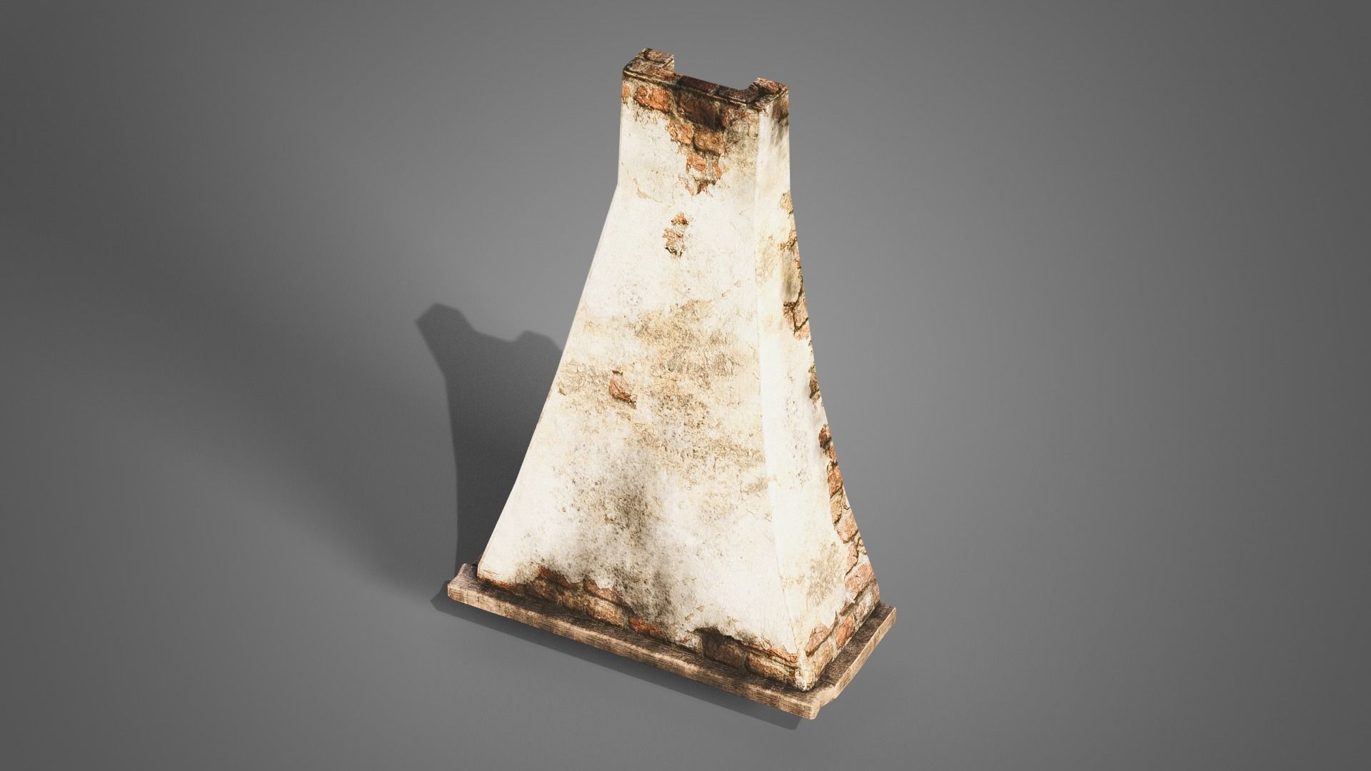 Fireplace set Low-poly 3D model_24