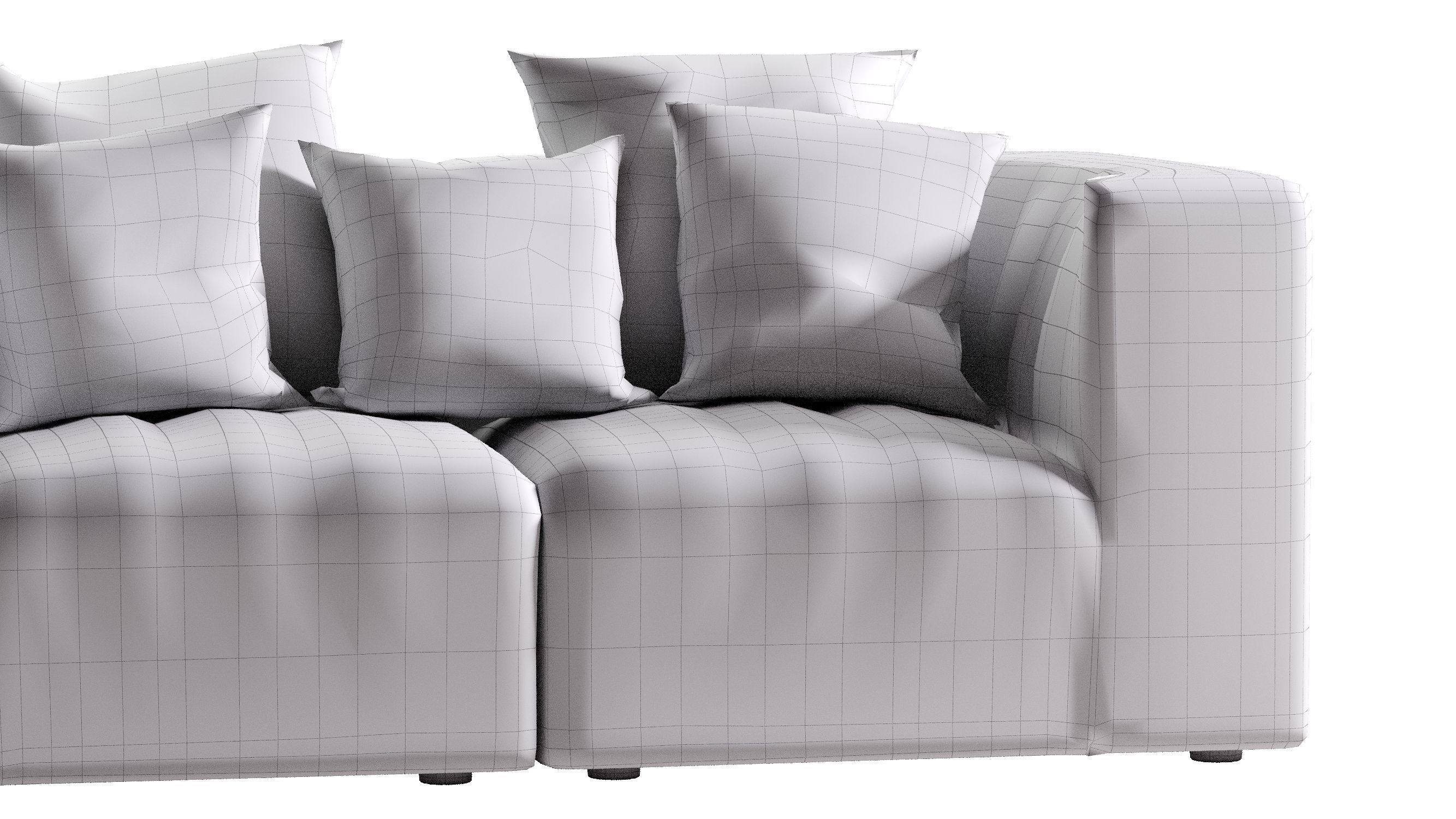 Low Poly 9000 Sofa by ARFLEX Low-poly 3D model_17