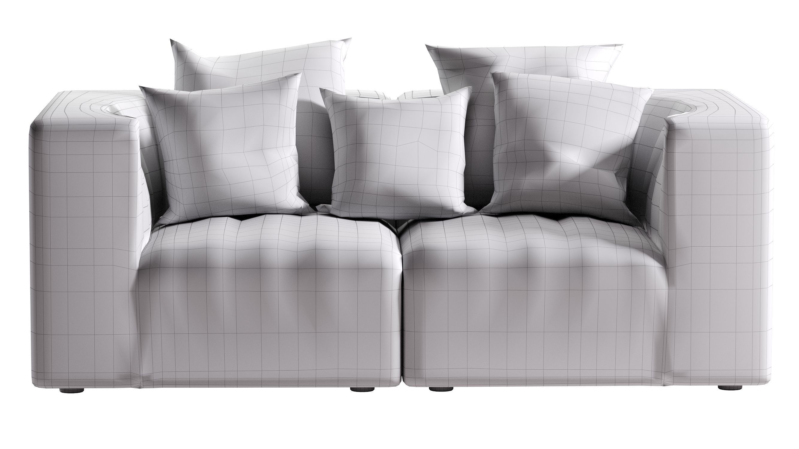 Low Poly 9000 Sofa by ARFLEX Low-poly 3D model_13
