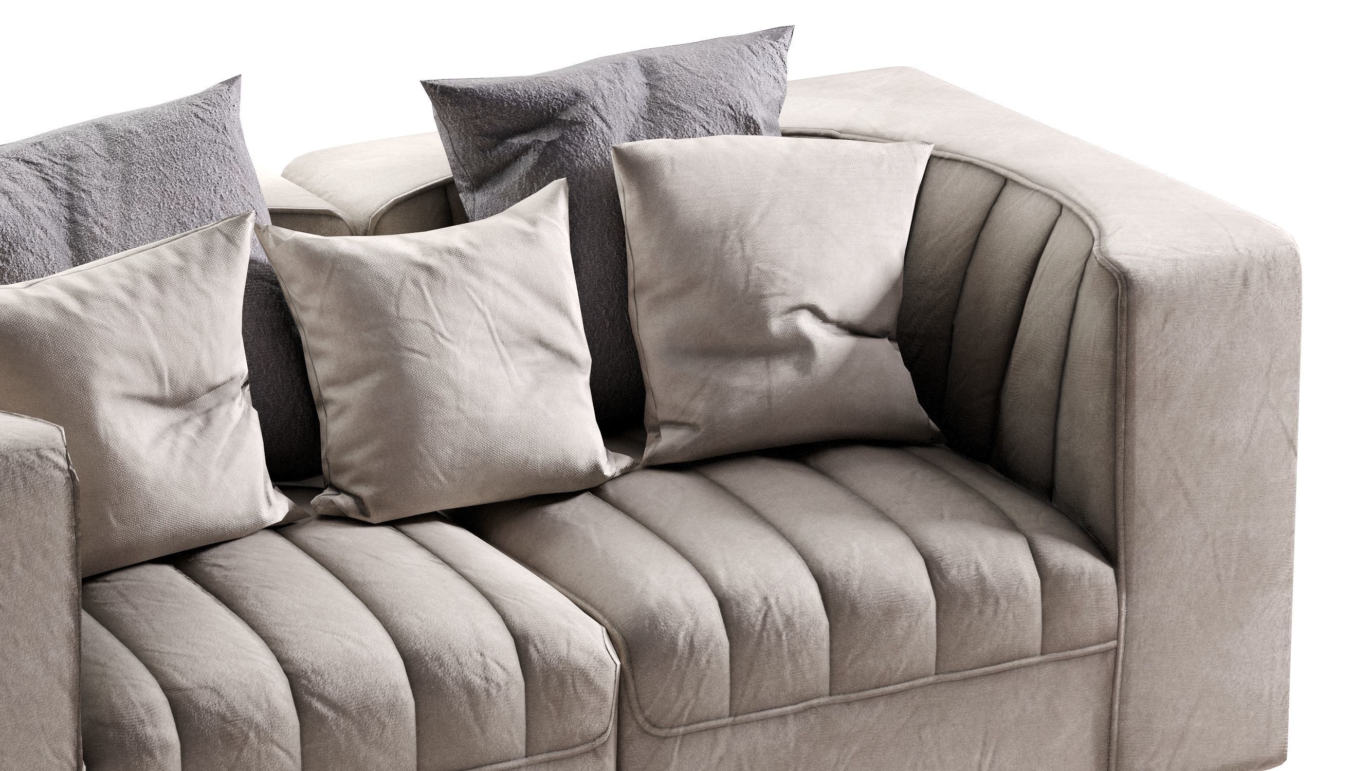 Low Poly 9000 Sofa by ARFLEX Low-poly 3D model_8