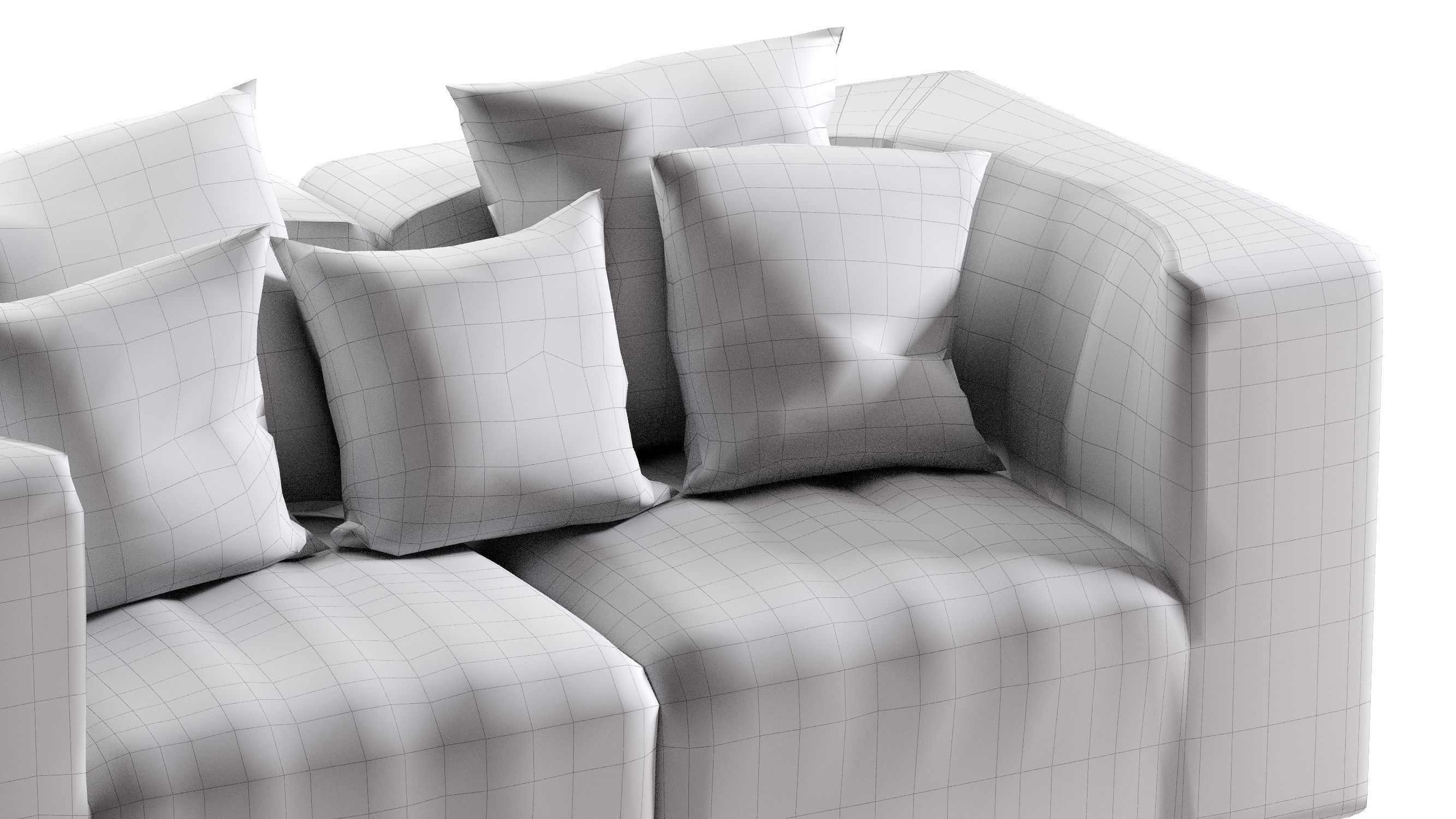 Low Poly 9000 Sofa by ARFLEX Low-poly 3D model_18