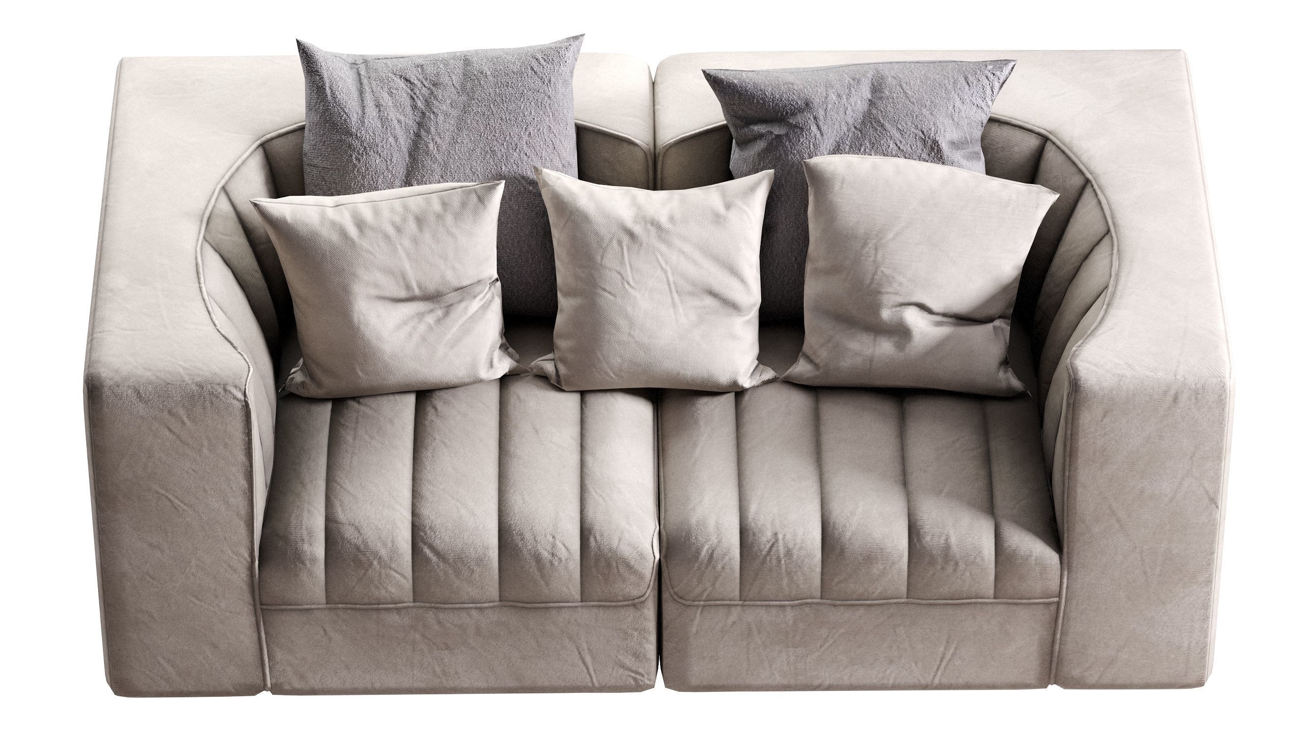 Low Poly 9000 Sofa by ARFLEX Low-poly 3D model_10