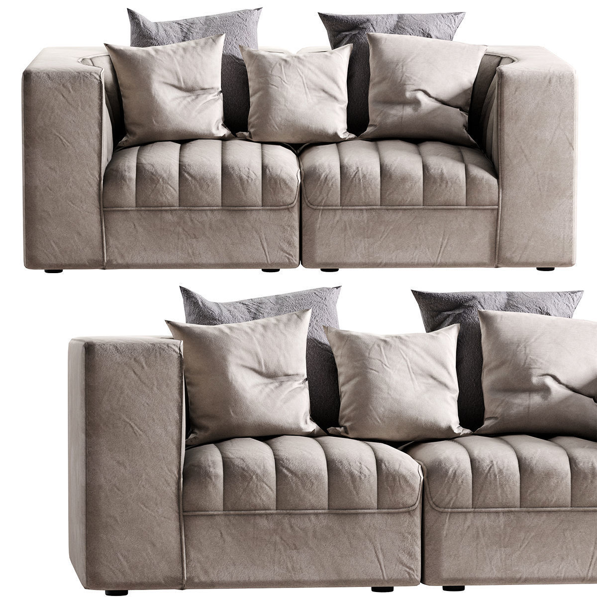 Low Poly 9000 Sofa by ARFLEX Low-poly 3D model_23