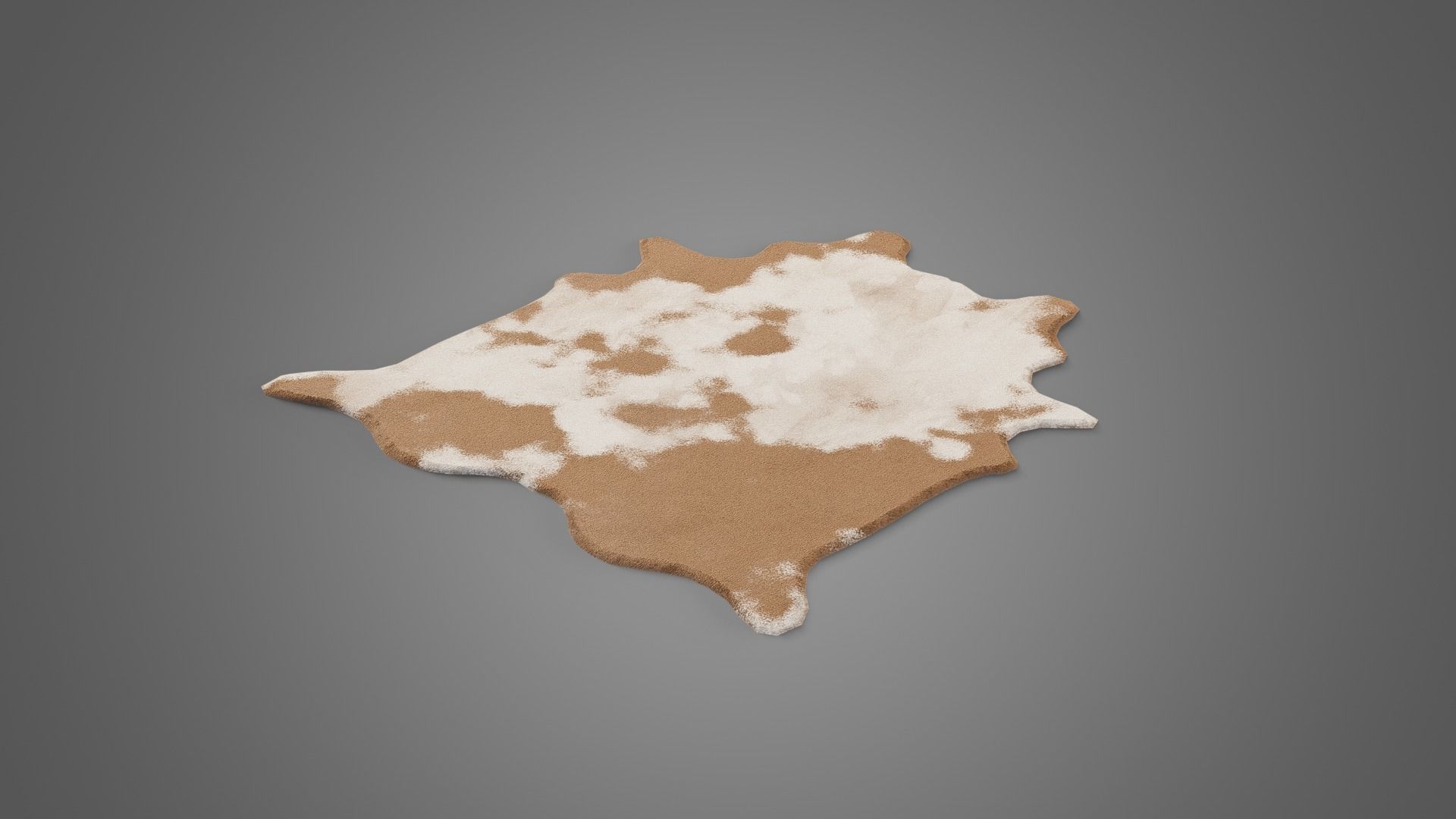 Tavern set wooden bed with plaid blanket Low-poly 3D model_12