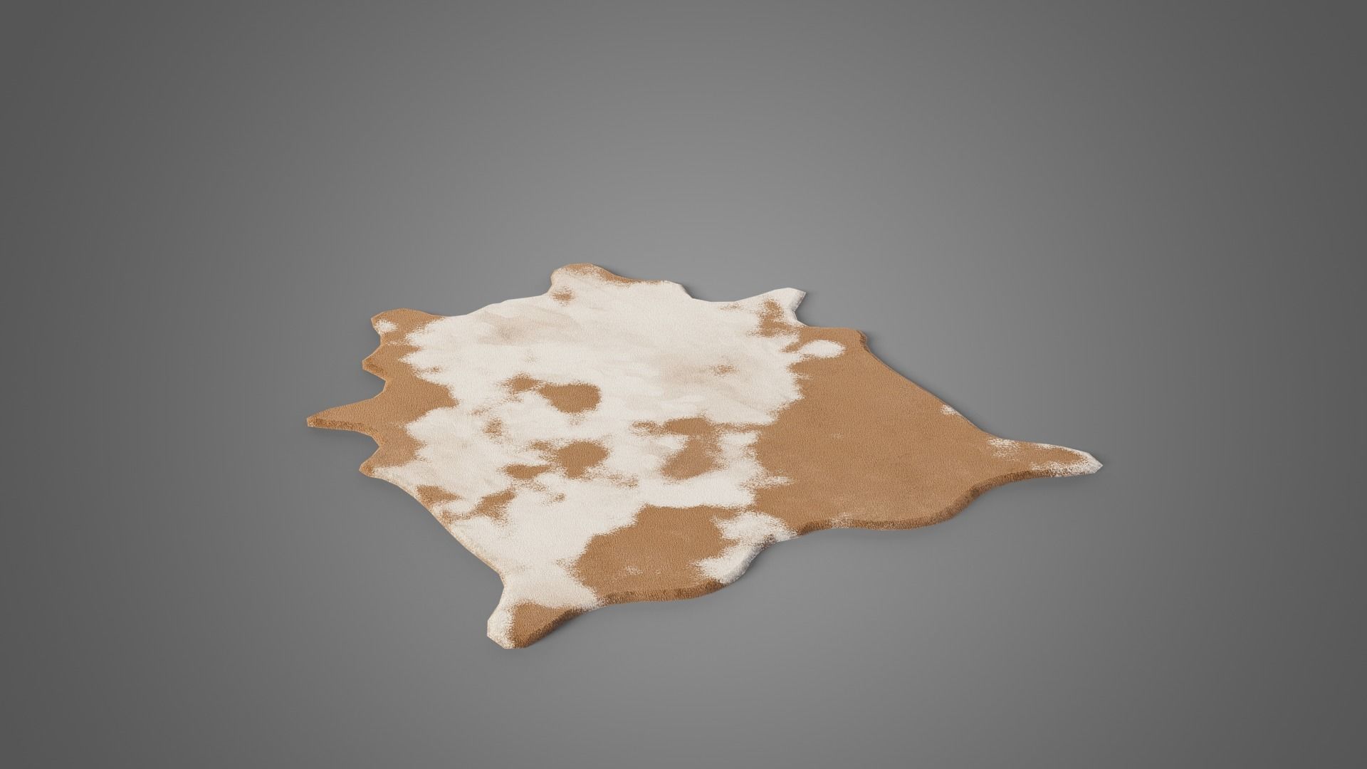 Tavern set wooden bed with plaid blanket Low-poly 3D model_5