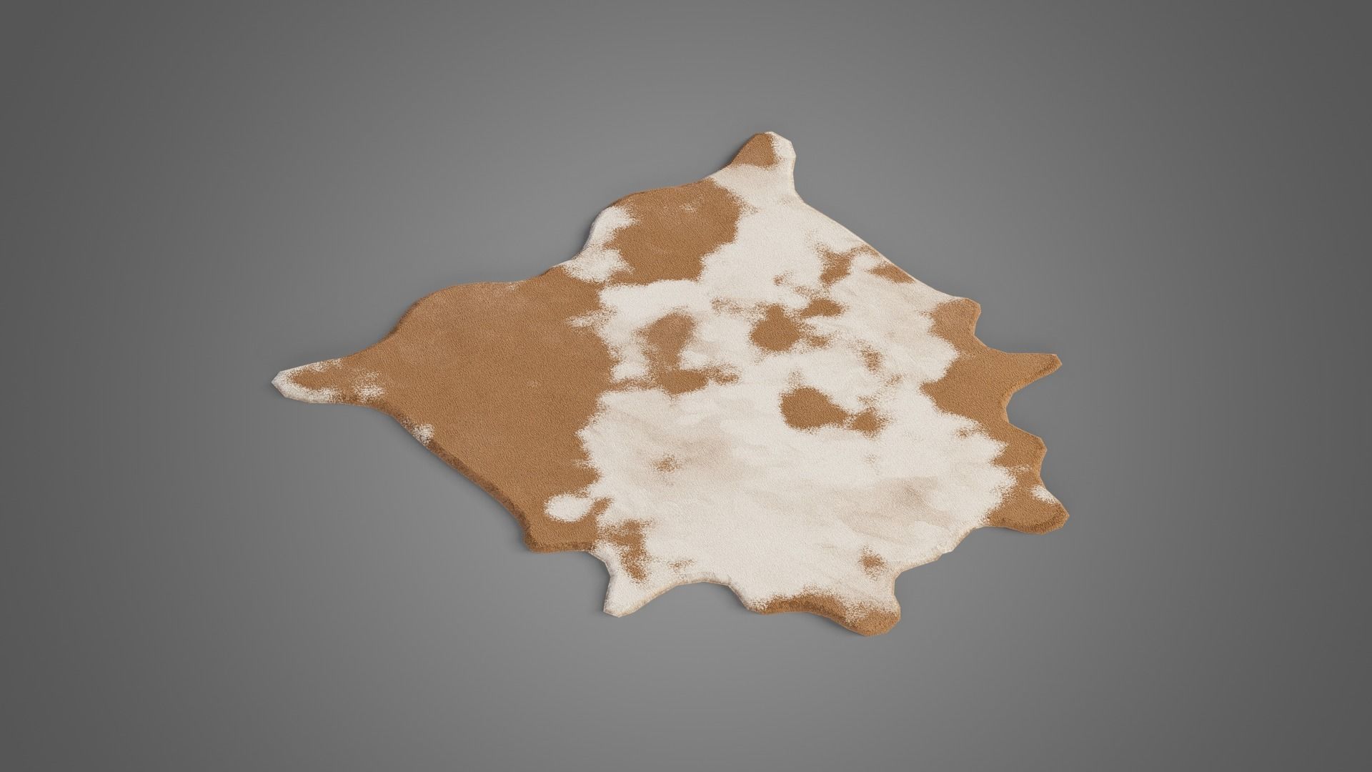 Tavern set wooden bed with plaid blanket Low-poly 3D model_24