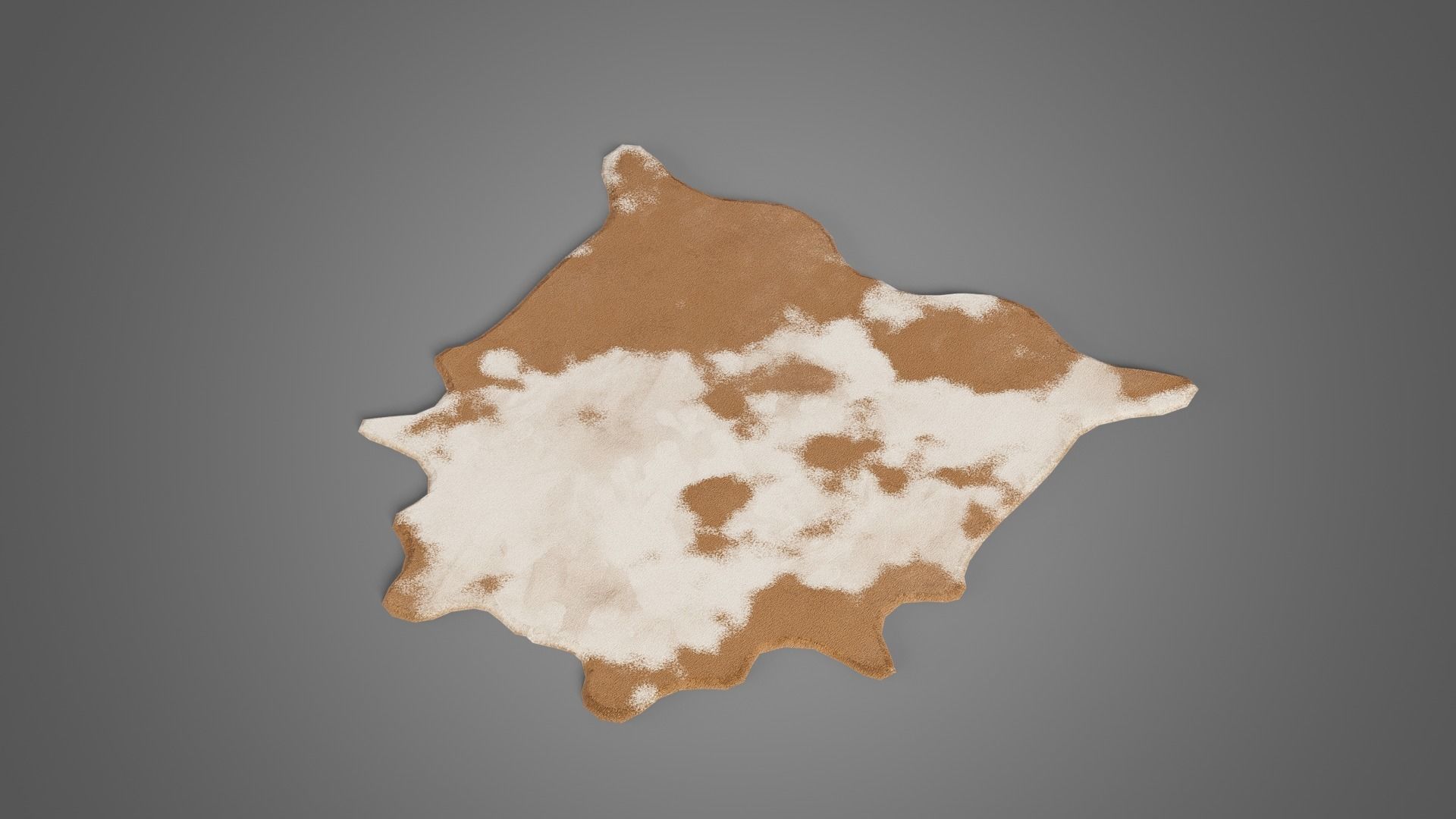 Tavern set wooden bed with plaid blanket Low-poly 3D model_8