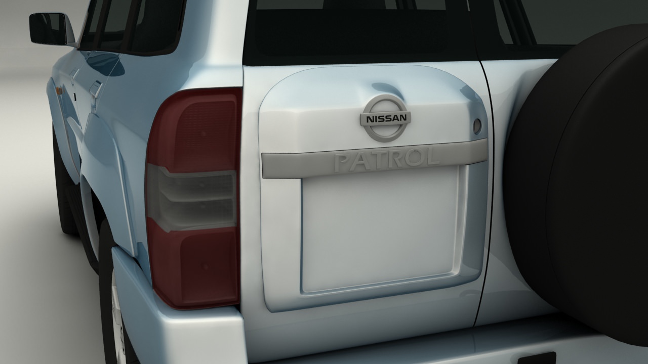 Nissan Patrol Low-poly 3D model_3