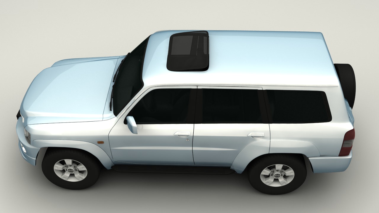 Nissan Patrol Low-poly 3D model_4