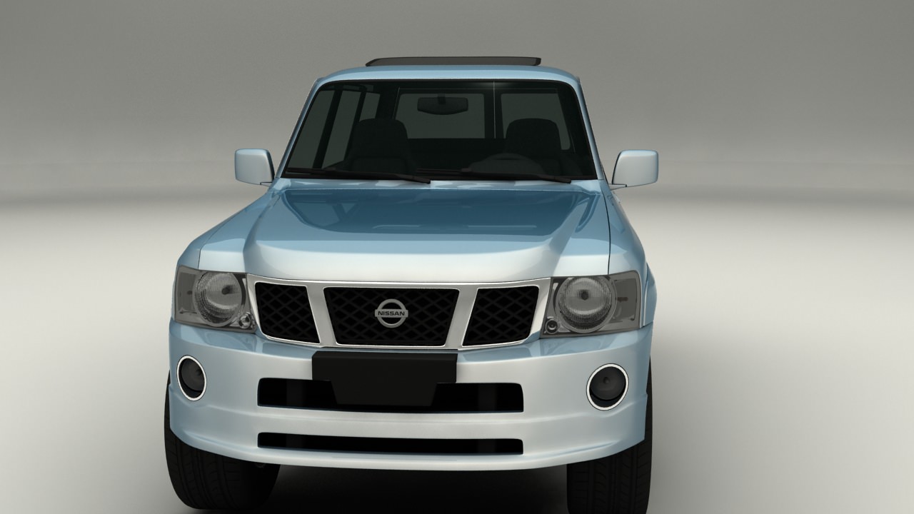 Nissan Patrol Low-poly 3D model_1
