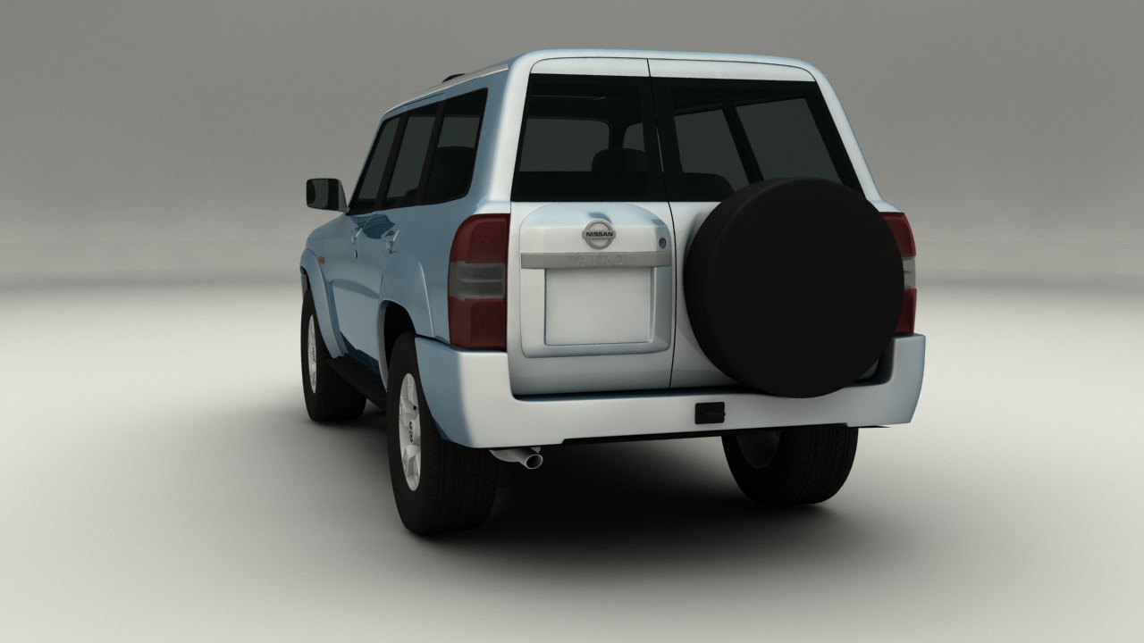 Nissan Patrol Low-poly 3D model_5