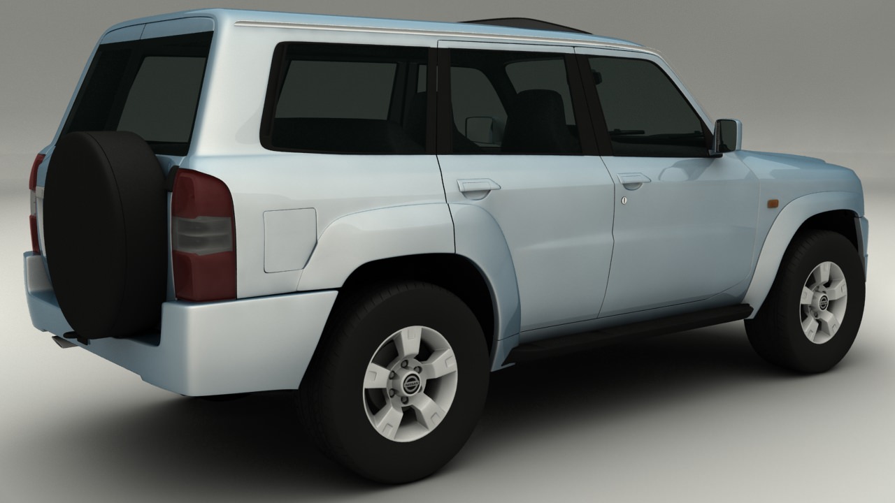 Nissan Patrol Low-poly 3D model_2