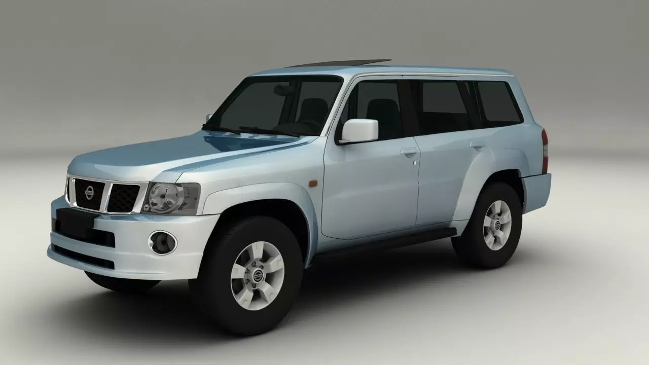 Nissan Patrol Low-poly 3D model_0