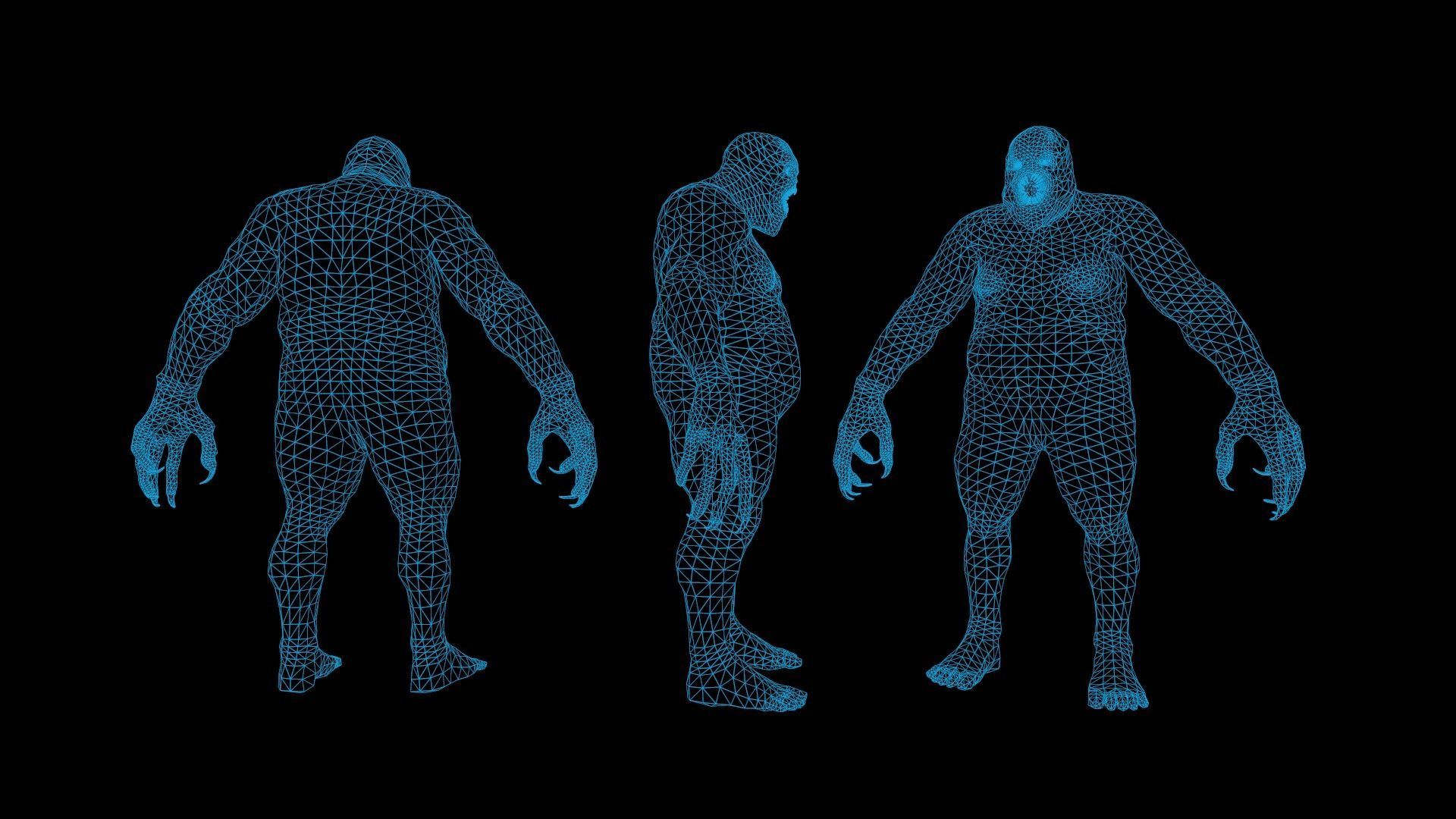 Evil Undead 3 Low-poly 3D model_5