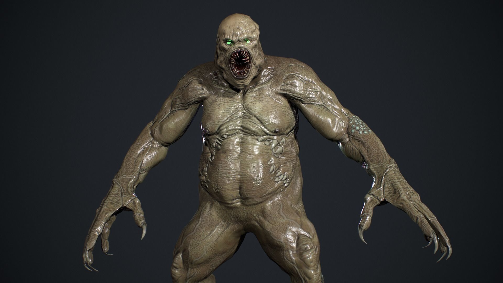 Evil Undead 3 Low-poly 3D model_9