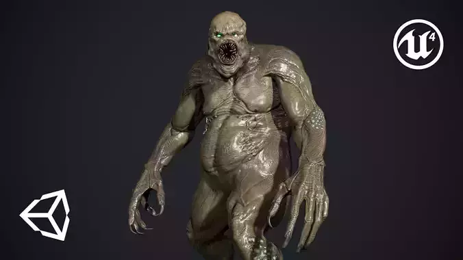 Evil Undead 3 Low-poly 3D model