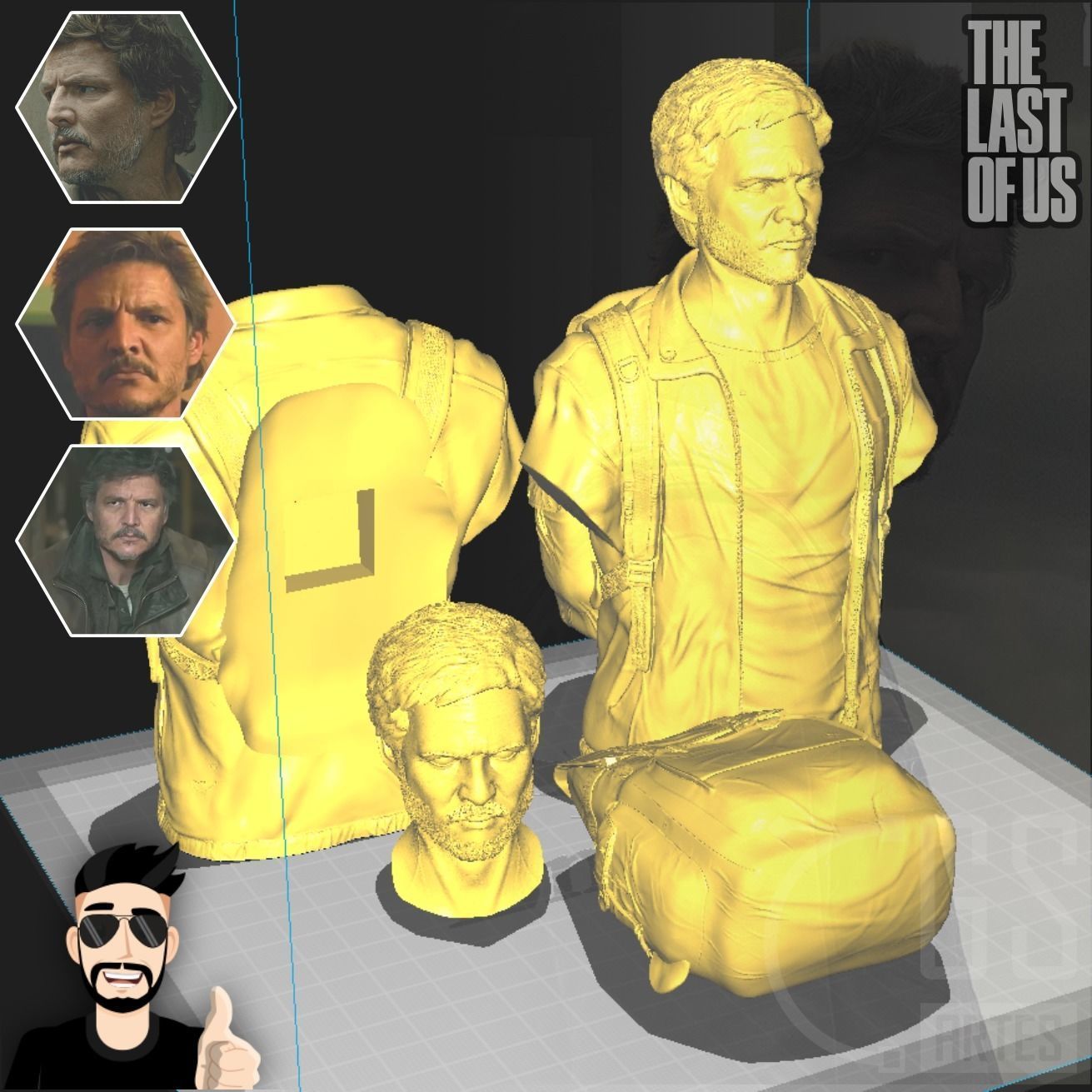 JOEL MILLER - THE LAST OF US - PEDRO PASCAL 3D print model_8