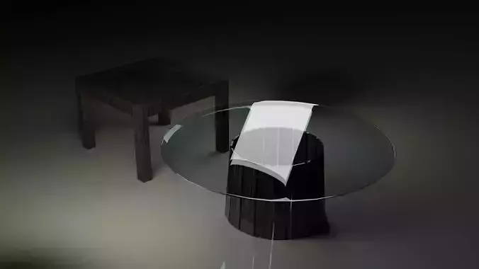 Table with glass top