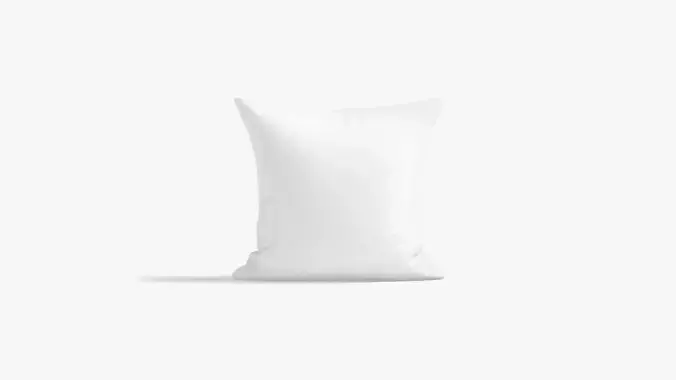 Square Bed Pillow - sleeping cushion Low-poly 3D model