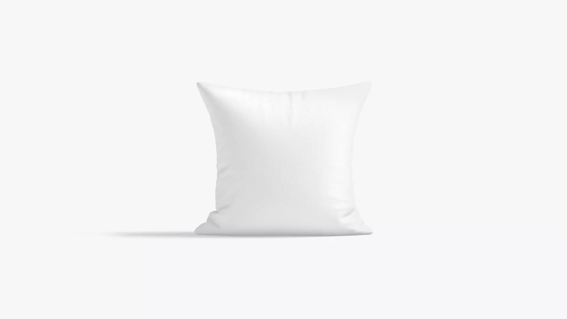 Square Bed Pillow - sleeping cushion Low-poly 3D model_0