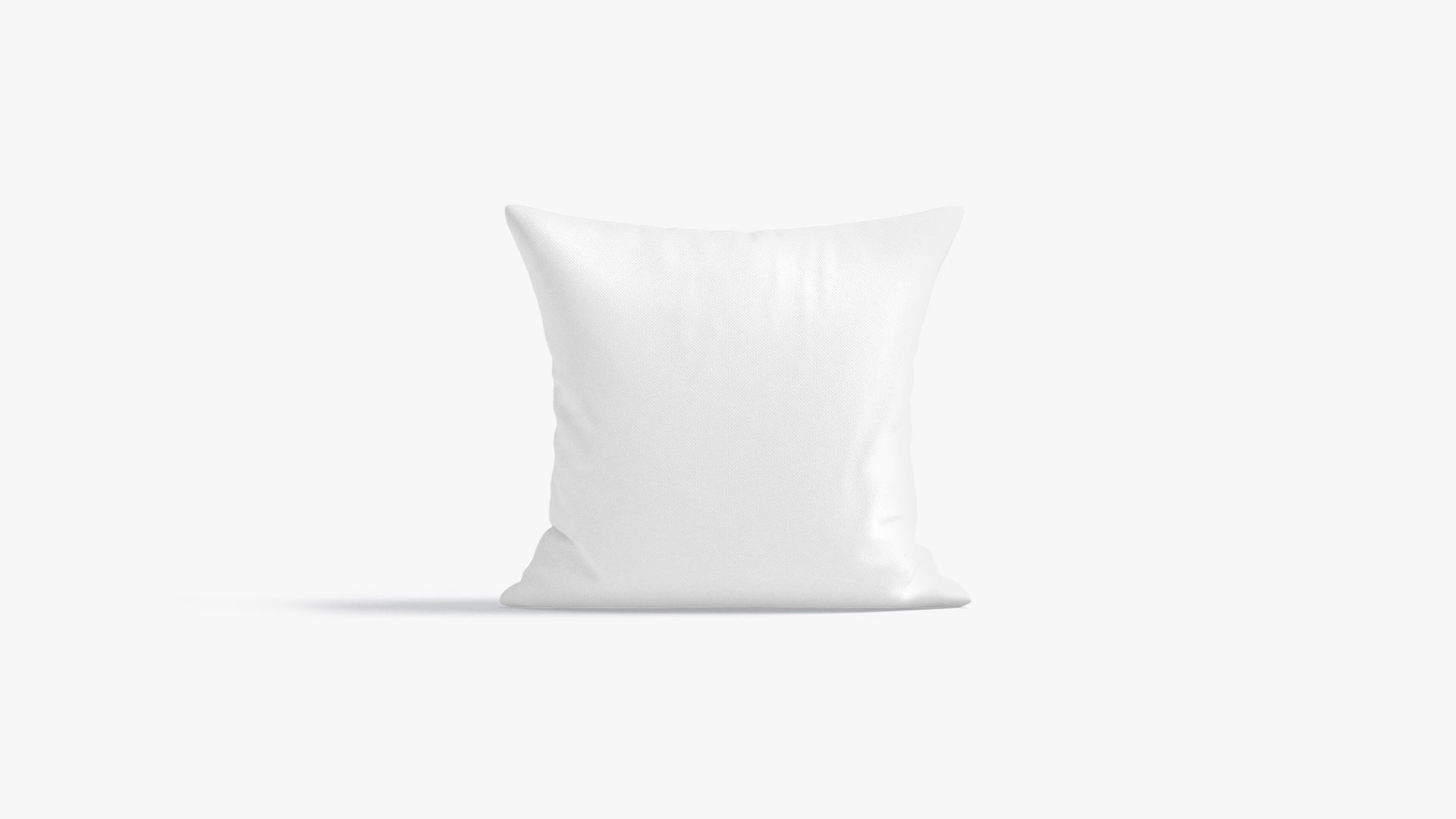 Square Bed Pillow - sleeping cushion Low-poly 3D model_3