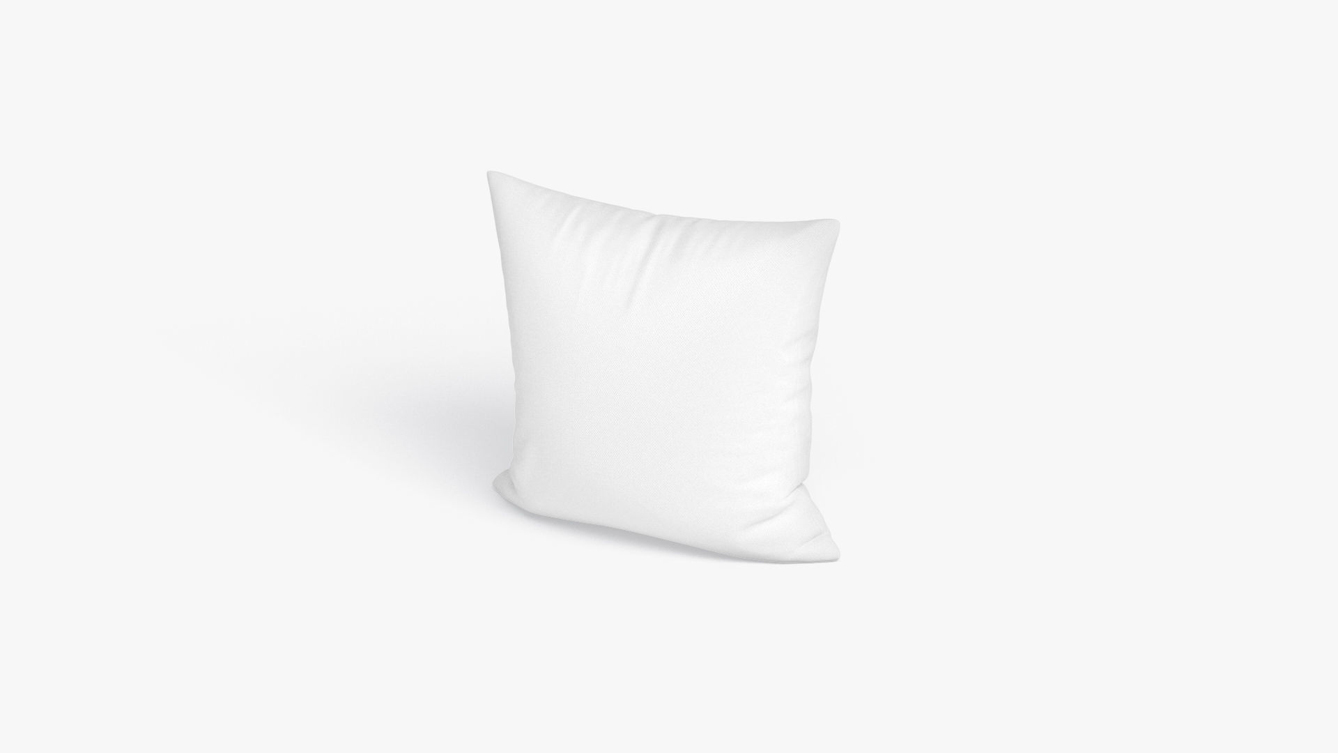 Square Bed Pillow - sleeping cushion Low-poly 3D model_2