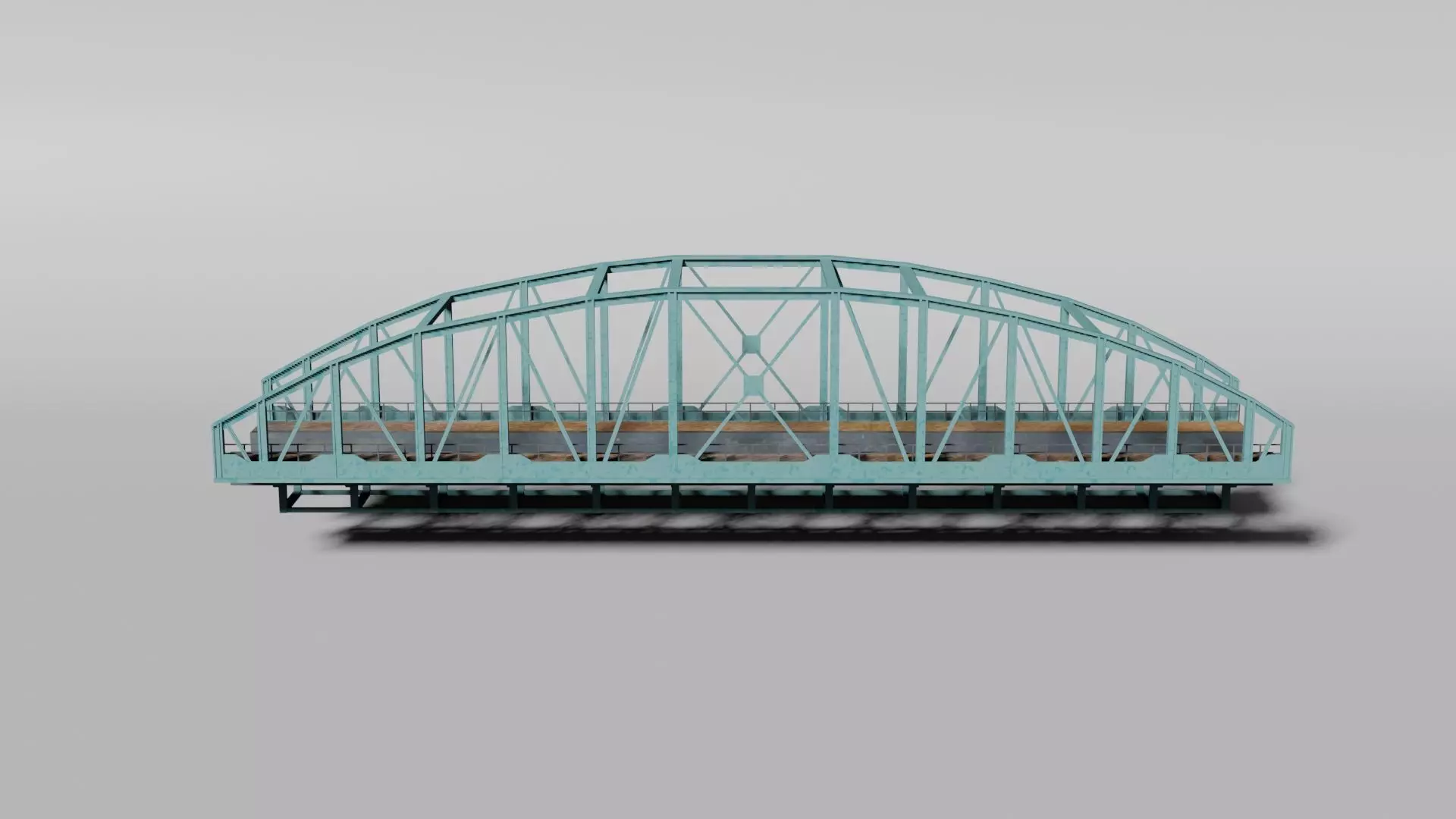 Arched railway bridge 3D model