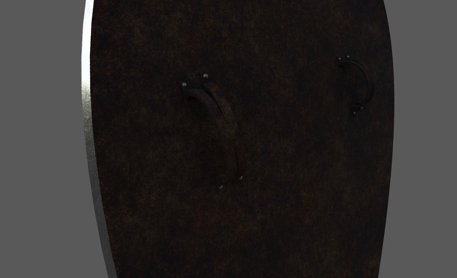 shield shaped like a rain drop Low-poly 3D model_3