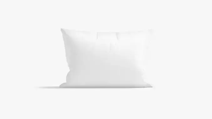 Rectangular Bed Pillow Stand - sleeping cushion Low-poly 3D model
