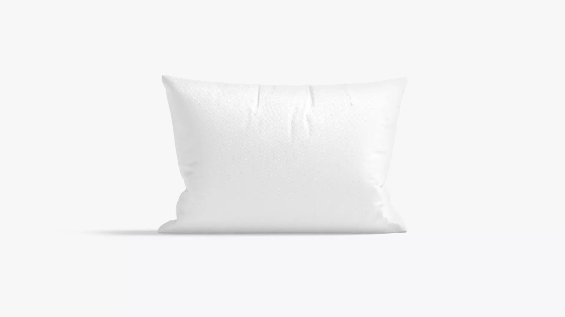 Rectangular Bed Pillow Stand - sleeping cushion Low-poly 3D model_0