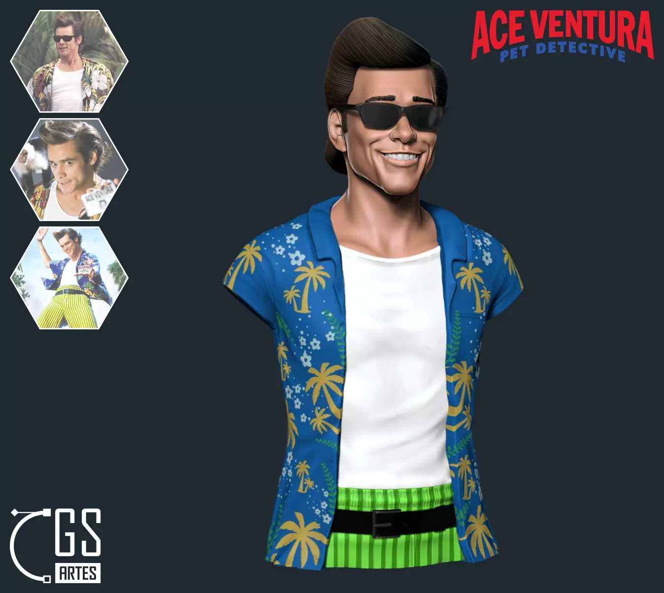 ACE VENTURA - JIM CARREY 3D print model_0