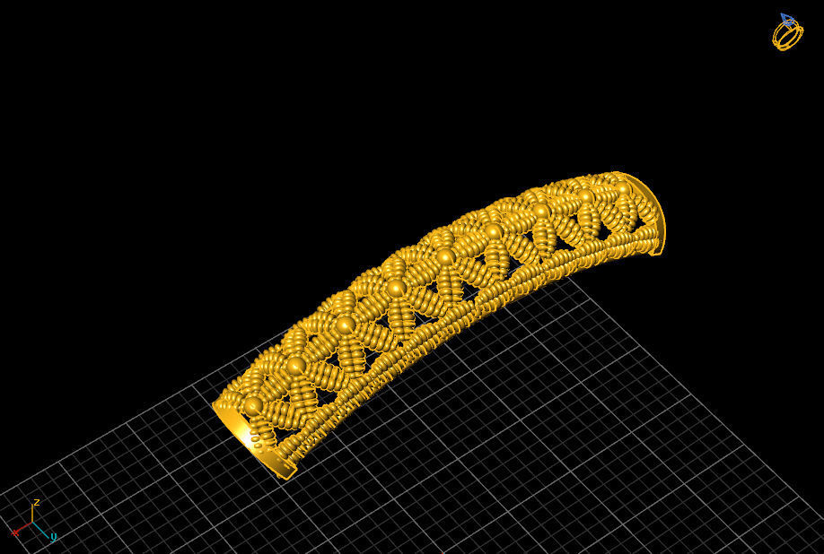 Women kara Indian style madrassi 3D print model 3D print model_4