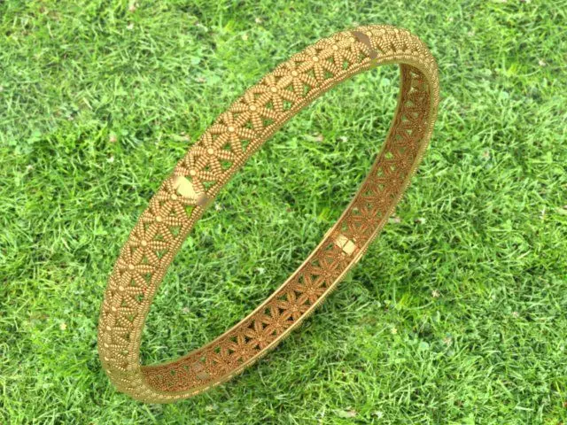 Women kara Indian style madrassi 3D print model 3D print model_0