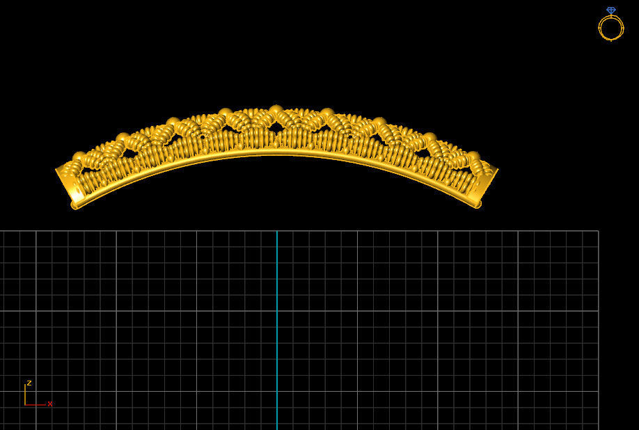 Women kara Indian style madrassi 3D print model 3D print model_2