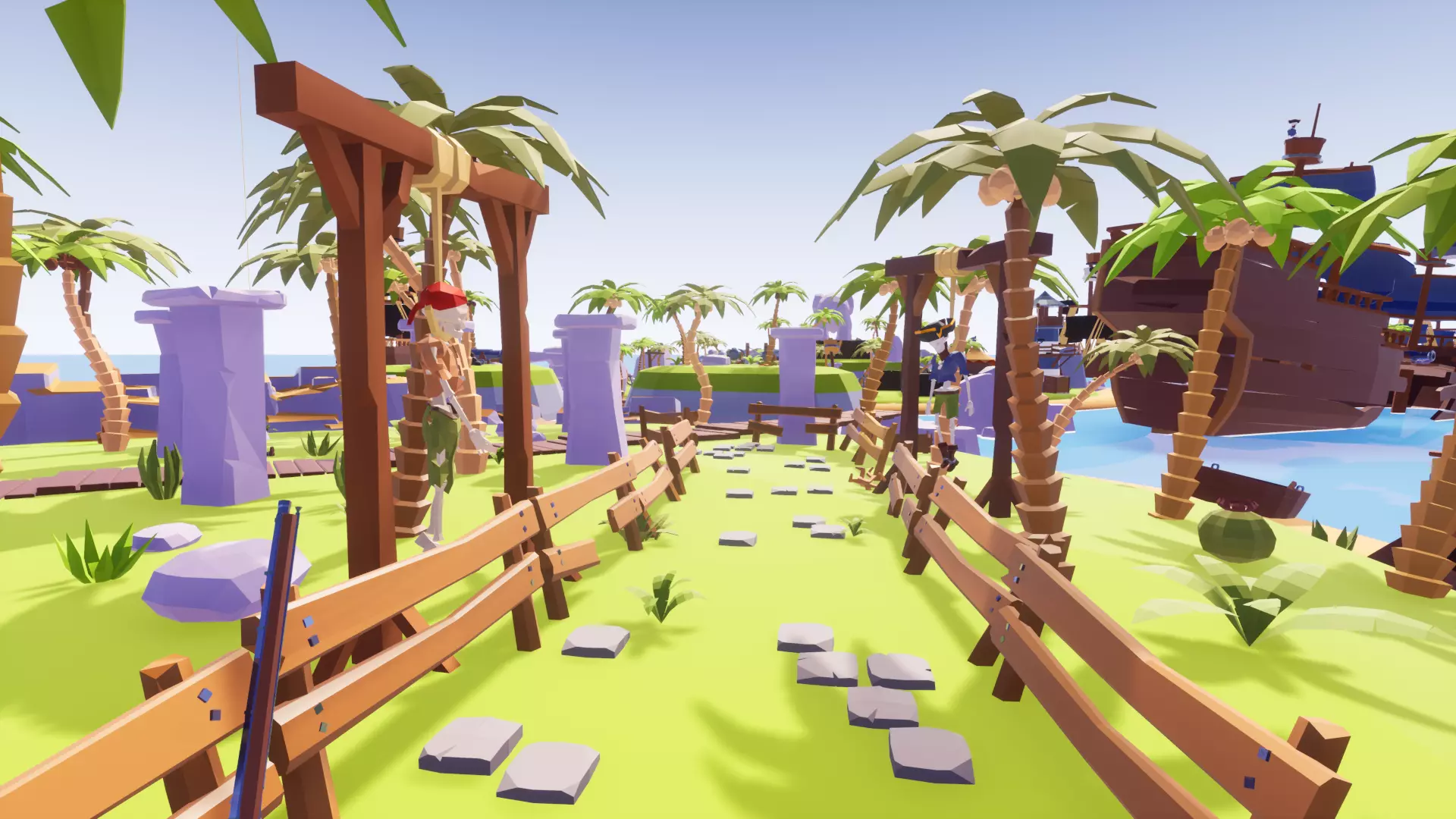 Low Poly Tropical Island RG Low-poly 3D model