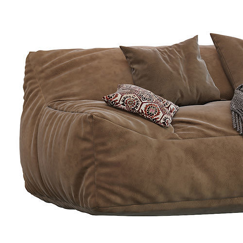 Big Joe Lux Large Bean sofa 3D model 7